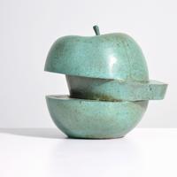 Ariane von Bornstedt Apple Sculpture, Magritte Homage - Sold for $1,088 on 02-17-2024 (Lot 383).jpg